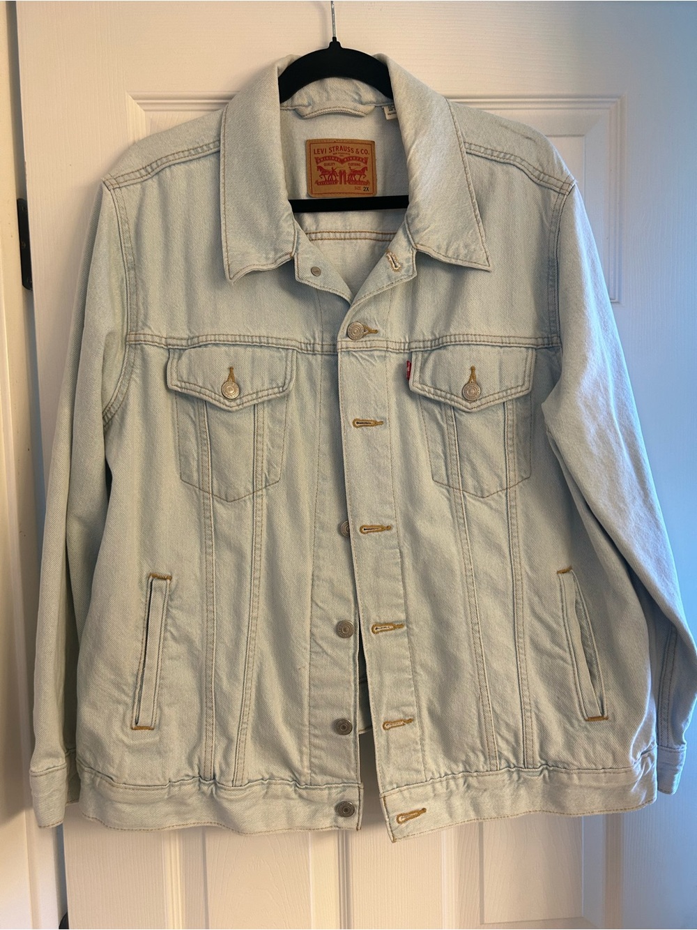 Levi's Pale Blue Light Wash Denim Jacket